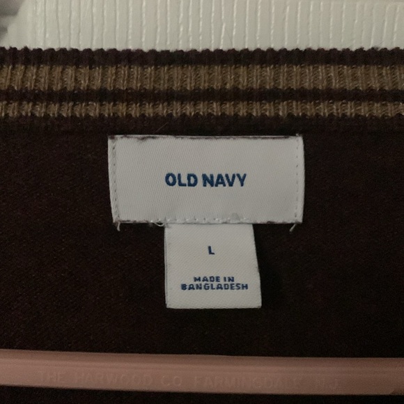 Old Navy V neck sweater, maroon - Picture 2 of 5